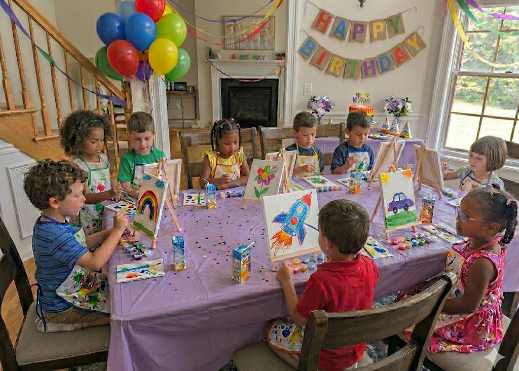 Kids Birthday Canvas Paint Party Kit
