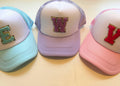 Custom Chenille Patch Initial Trucker Hat
